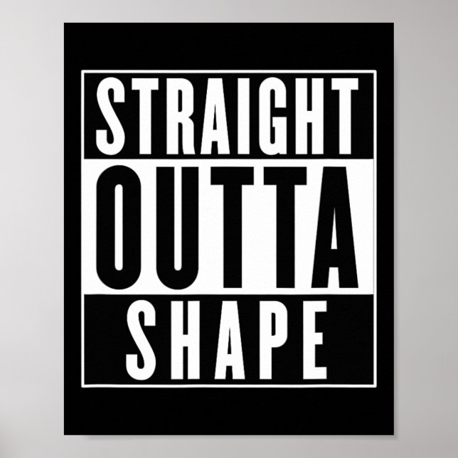 Rak Outta-form - Lättfunn workout Poster (Framsidan)