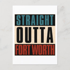 Rak Outta Fort Worth Texas TX USA Helg Vykort