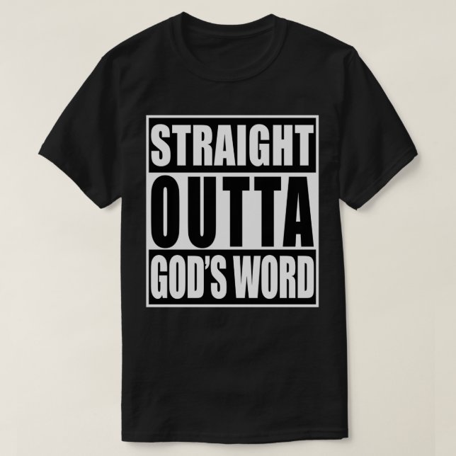 Rak Outta God's Ord Christianity Followers's T Shirt (Design framsida)