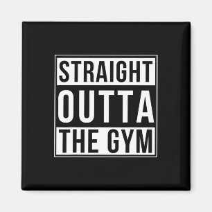 Rak outta Gym Funny Bodybuilding Weightli Magnet
