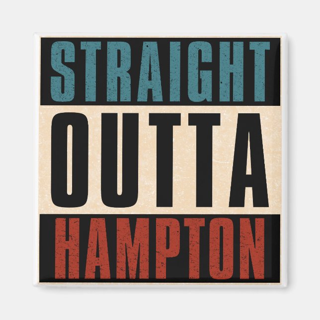 Rak Outta Hampton Virginia VA Magnet (Framsidan)