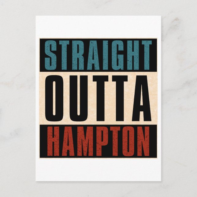 Rak Outta Hampton Virginia VA Vykort (Framsida)