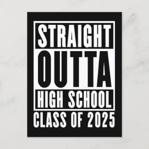Rak Outta High School Class 2025 Vykort