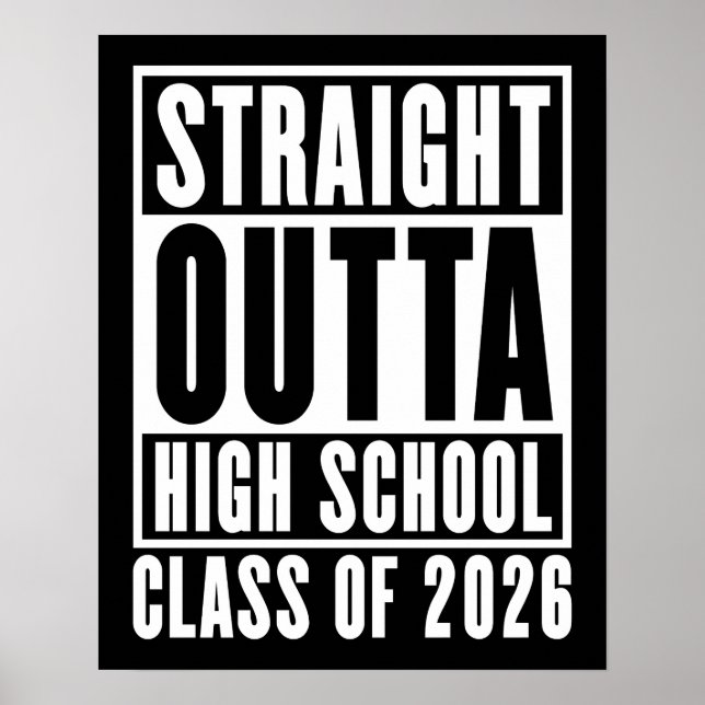 Rak Outta High School Class 2026 Poster (Framsidan)