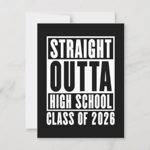 Rak Outta High School Class 2026 Vykort
