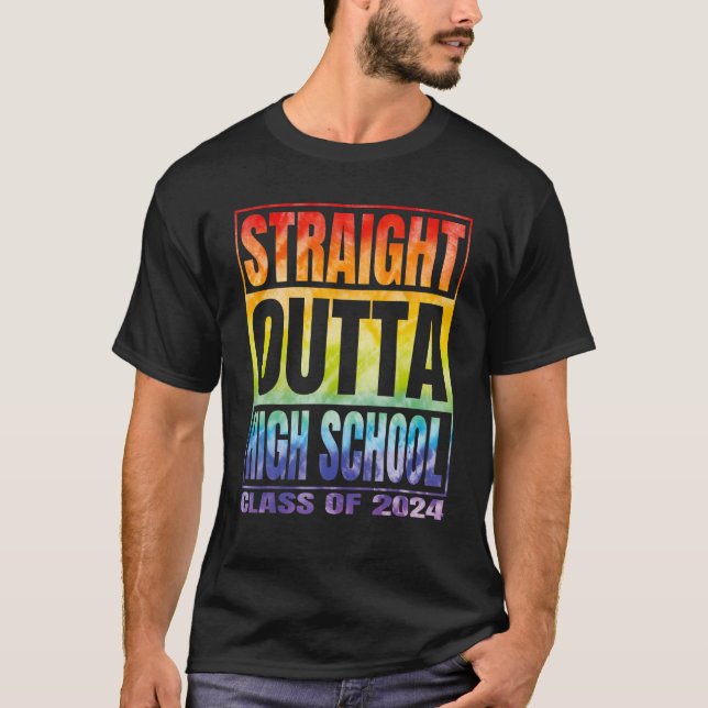 Rak Outta High School Class of 2024 Graduati T Shirt (Framsida)
