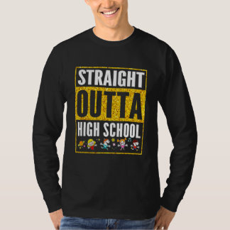 Rak Outta High School Coola Grad Heart Graduat T Shirt