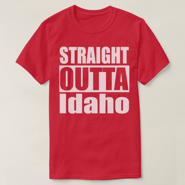 Rak Outta Idaho TShirt T Shirt (Design framsida)