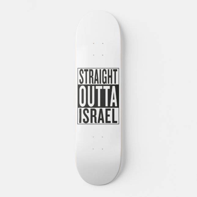 rak outta Israel Old School Skateboard Bräda 21,6 Cm (Framsida)