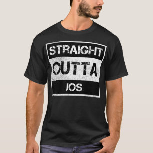 Rak Outta Jos Nigeria Vintage Distress Souv T Shirt