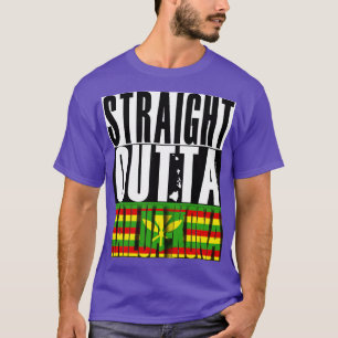 Rak Outta KailuaHawaii Kanaka Maoli Flagga av H T Shirt