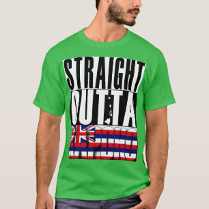 Rak Outta Kapoho Hawaii Statlig flagga av Hawaii T Shirt