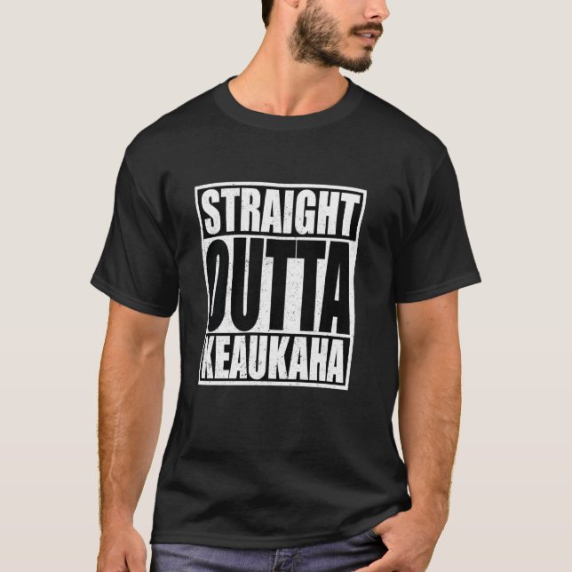 Rak Outta Keaukaha T Shirt (Framsida)