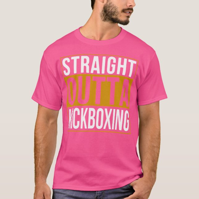 Rak Outta Kickboxing Funny Kickboxing s T Shirt (Framsida)
