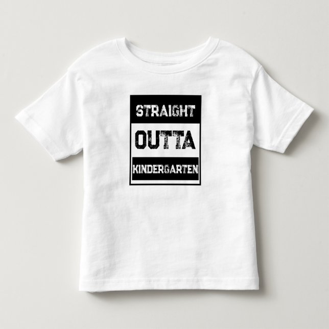 Rak Outta Kindergarten T Shirt (Framsida)