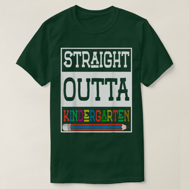 Rak Outta Kindergarten T-Shirt Funny Graduati (Design framsida)