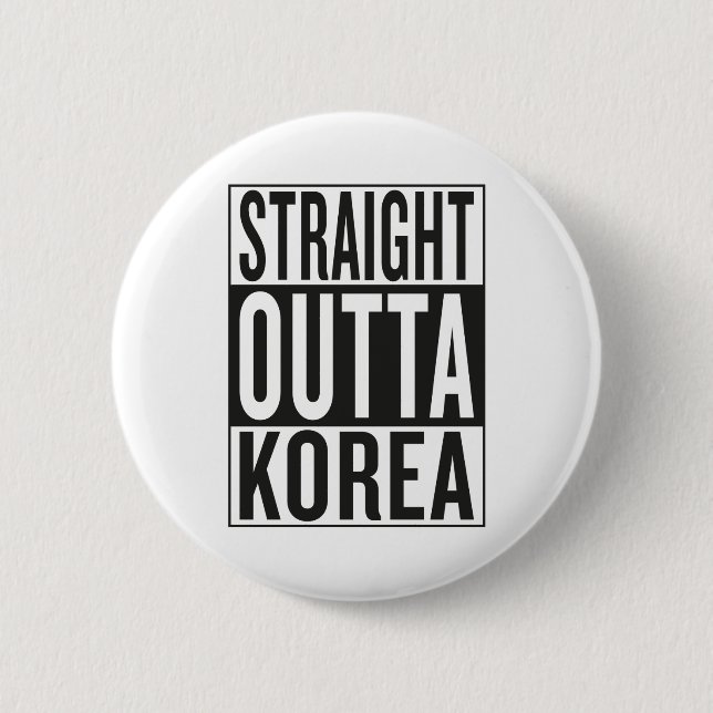 rak outta Korea Knapp (Framsida)