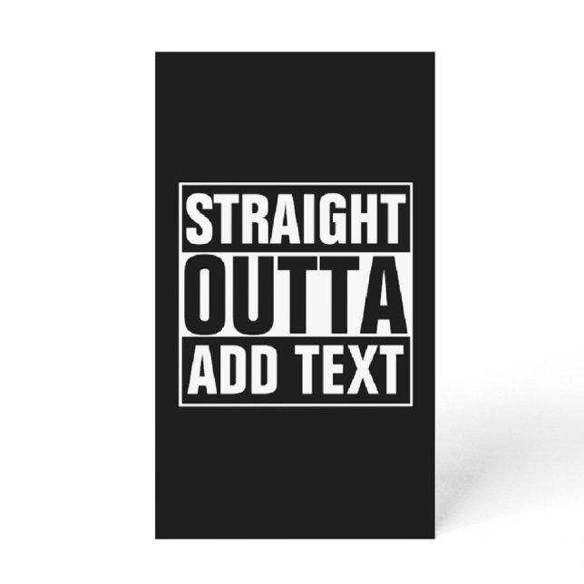 RAK OUTTA - lägg till texten här/skapa egen Brevpapper (Skapare uppladdad)