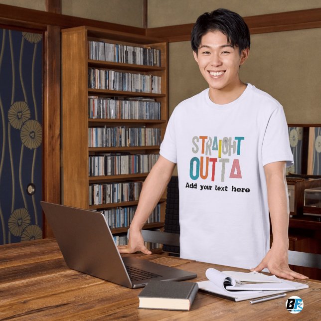 RAK OUTTA - lägg till texten här/skapa egen T Shirt (Skapare uppladdad)