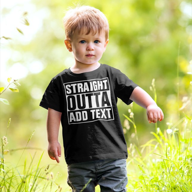 RAK OUTTA - lägg till texten här/skapa egen T Shirt (Skapare uppladdad)