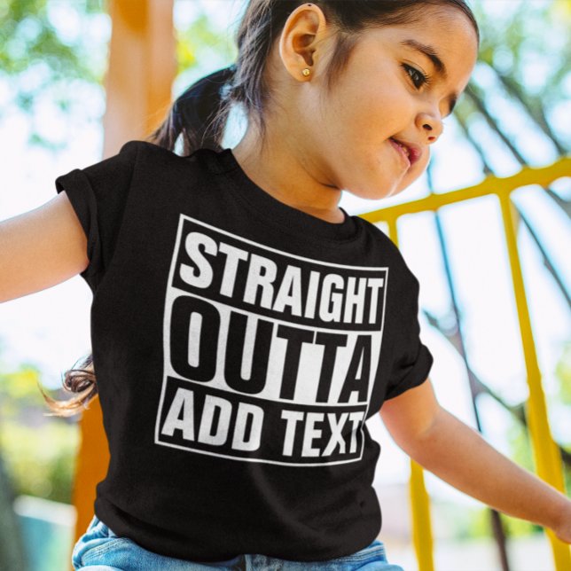 RAK OUTTA - lägg till texten här/skapa egen T-shirt (Skapare uppladdad)