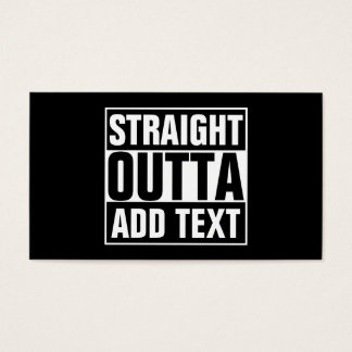 RAK OUTTA - lägg till texten här/skapa egen Visitkort