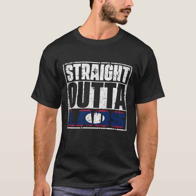 Rak Outta Laos-Flagga T Shirt (Framsida)