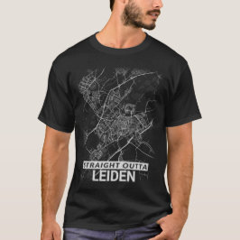 Rak Outta Leiden stadskarta (det STORA TRYCKET) T Shirt