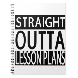 Rak Outta Lesson Planans Teacher-anteckningsbok Anteckningsbok