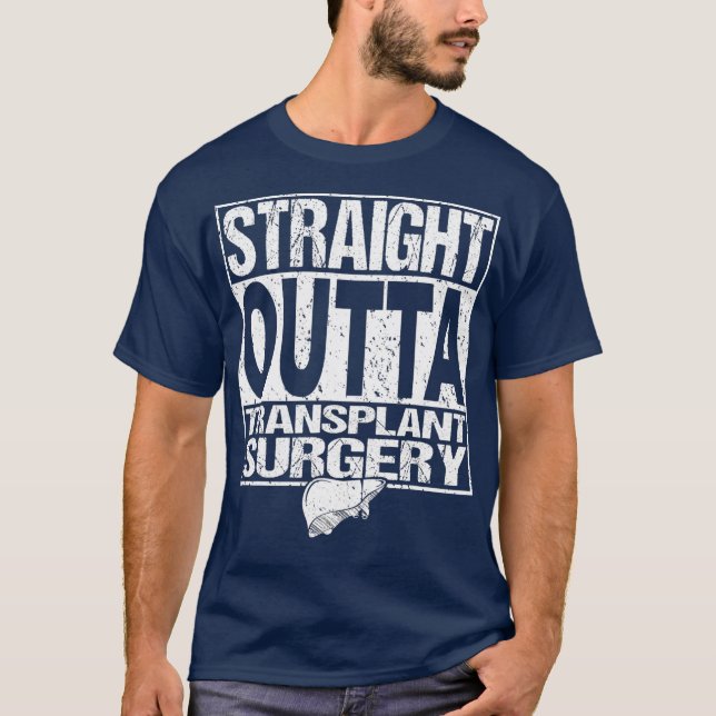 RAK OUTTA levertransplantation Organtransplantatio T Shirt (Framsida)