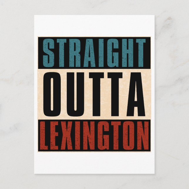 Rak Outta Lexington Kentucky KY Helg Vykort (Framsida)