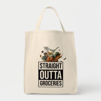 Rak Outta Livsmedel-Tote Bag Tygkasse