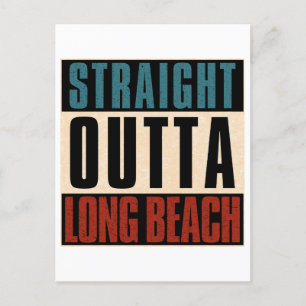 Rak Outta Long Beach California CA Helg Vykort
