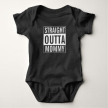 Rak Outta Mamma Funny Baby Jersey Bodykostym