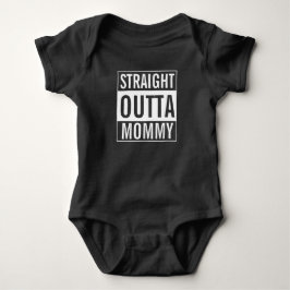 Rak Outta Mamma Funny Baby Jersey Bodykostym Tee