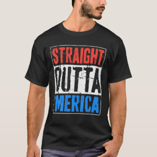 Rak Outta Merica 4:e juli-gåva T Shirt
