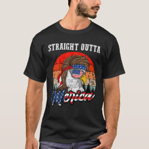 Rak Outta Merica Mullet Eagle Funny Patriot 4 T Shirt
