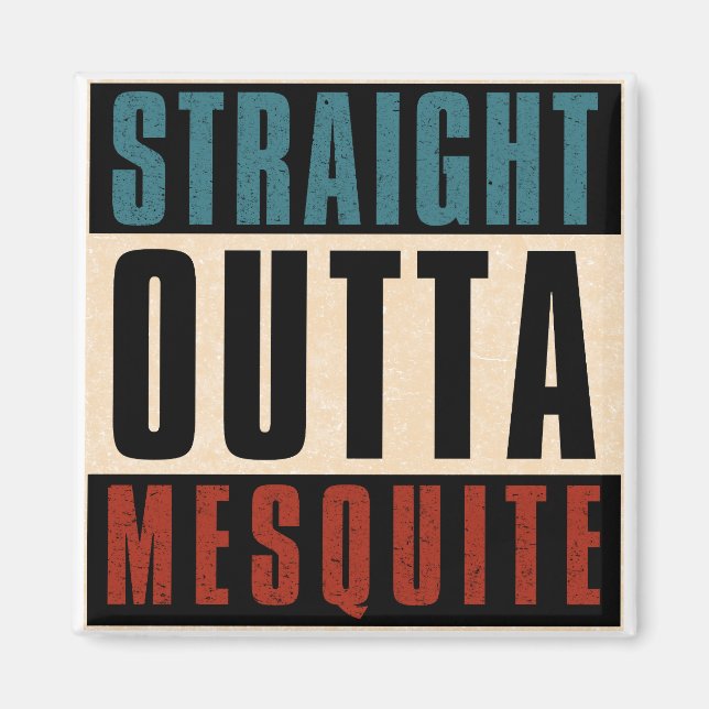 Rak Outta Mesganska Texas TX Magnet (Framsidan)