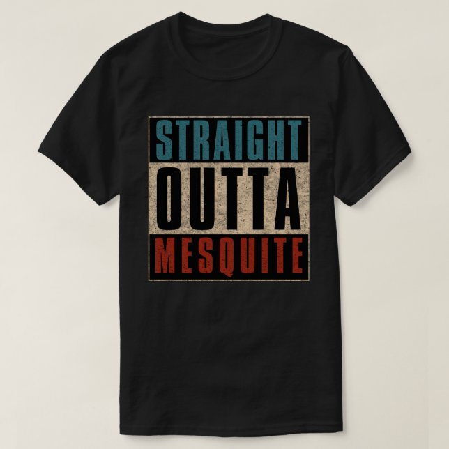 Rak Outta Mesganska Texas TX T Shirt (Design framsida)