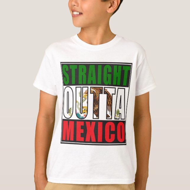 Rak Outta Mexico flagga Tröja (Framsida)