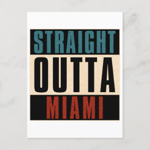 Rak Outta Miami Florida FL Helg Vykort