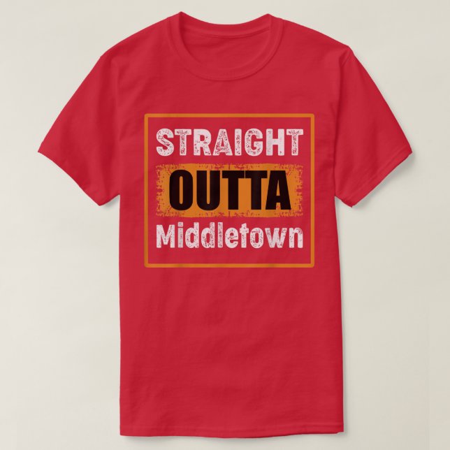 Rak Outta Middletown Ohio USA Retro Distresse T Shirt (Design framsida)