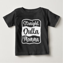 Rak Outta Momma White Typography