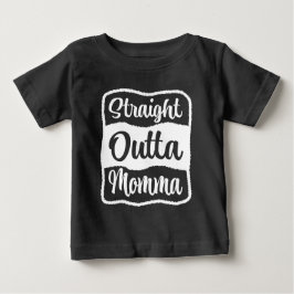 Rak Outta Momma White Typography T Shirt