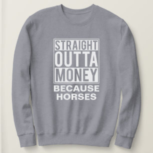 Rak Outta Money Funny Equestrian Horse T Shirt
