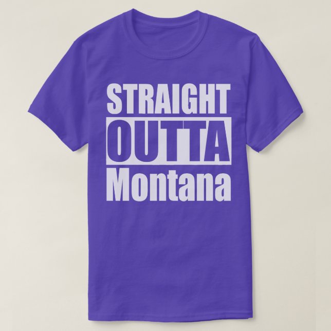 Rak Outta Montana T Shirt (Design framsida)