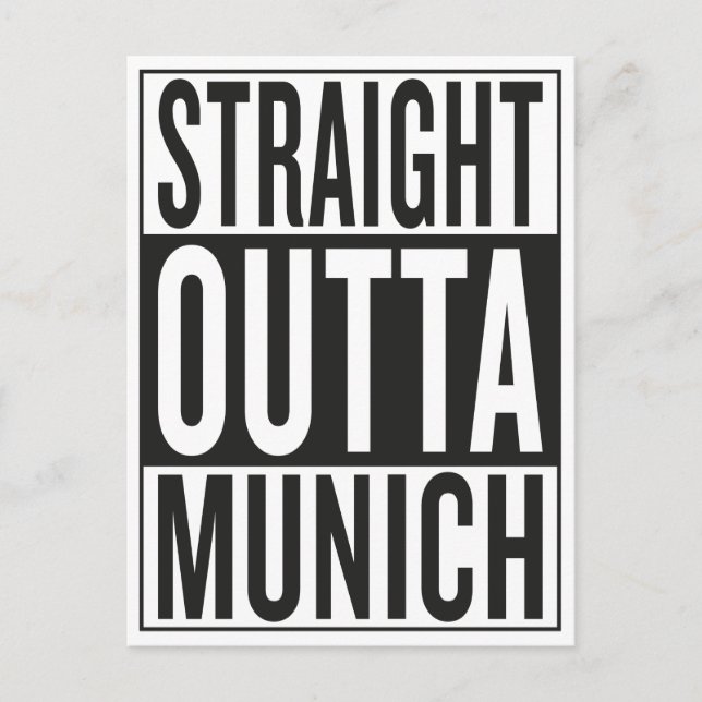 rak outta Munich Vykort (Framsida)