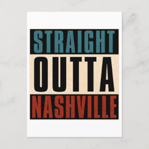 Rak Outta Nashville Tennessee TN Helg Vykort