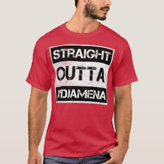Rak Outta NDjamena Tchad-Vintage har stressats så T Shirt