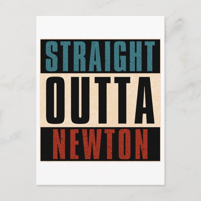 Rak Outta Newton Massachusetts MORSA Vykort (Framsida)
